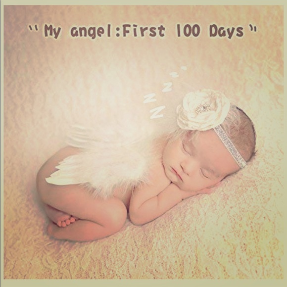 Baby angel wings with headband (one size) - Picture 1 of 3